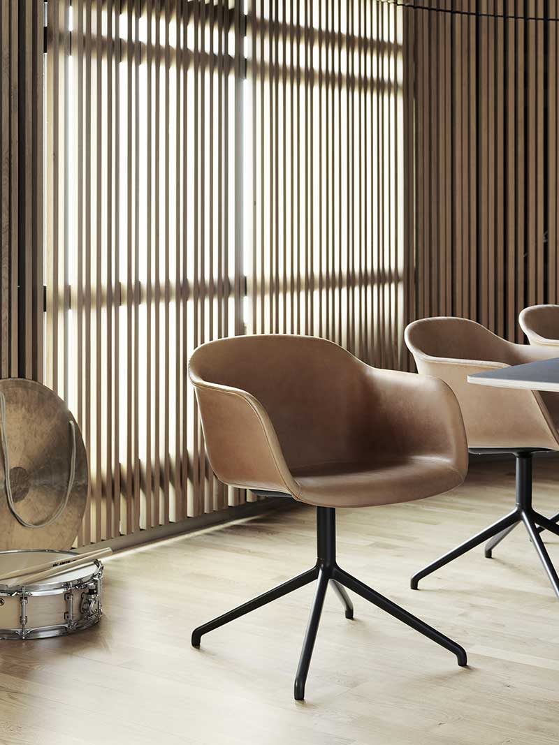 Muuto Fiber Chair Pelle